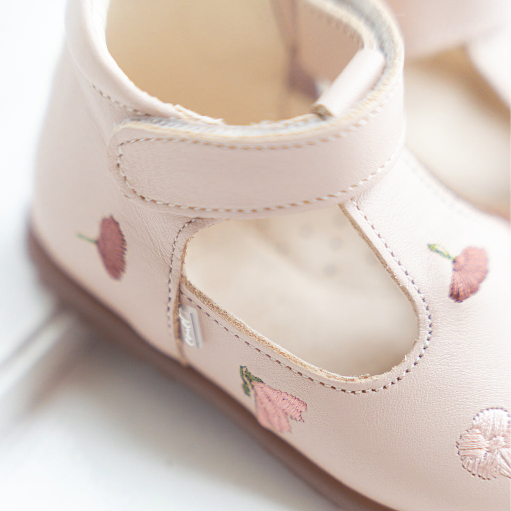 (2409J-2) Emel Ballerina Cream Embroided Flowers - MintMouse (Unicorner Concept Store)