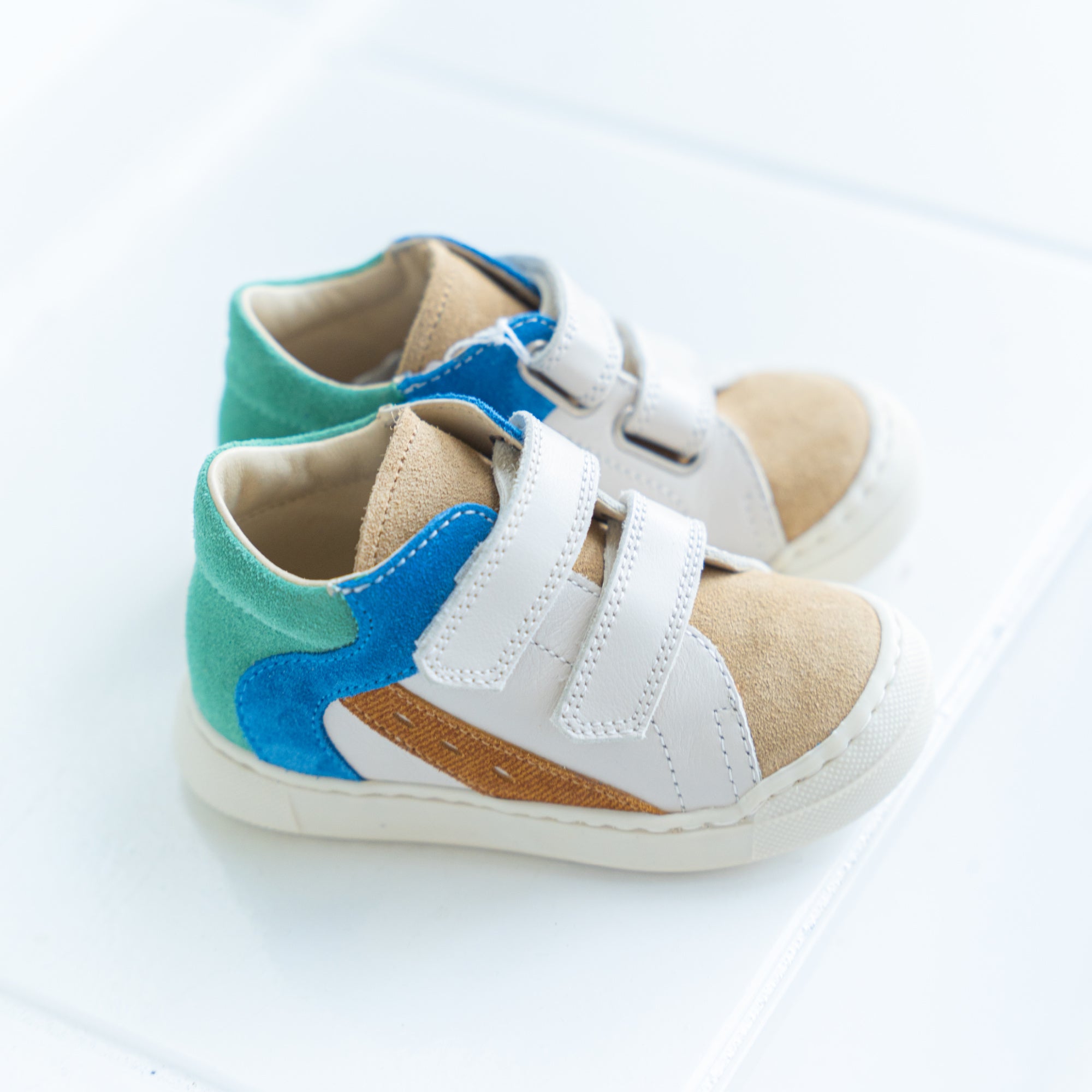 Falcotto Aveniss VL Suede/Nappa Milk-Sand-Green - MintMouse (Unicorner Concept Store)