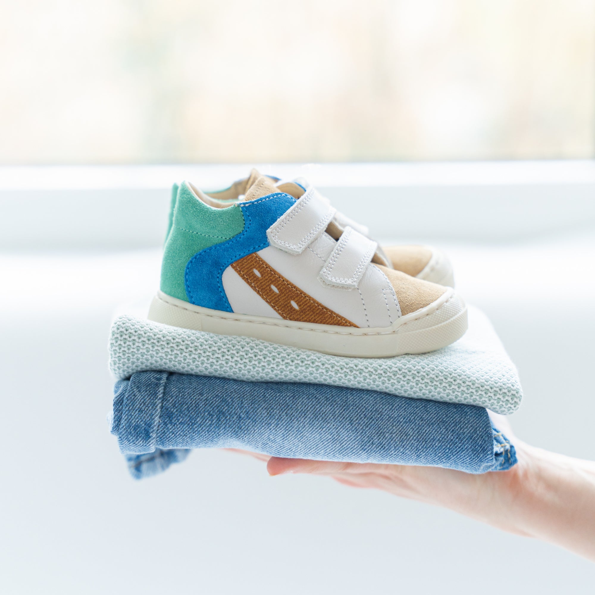 Falcotto Aveniss VL Suede/Nappa Milk-Sand-Green - MintMouse (Unicorner Concept Store)