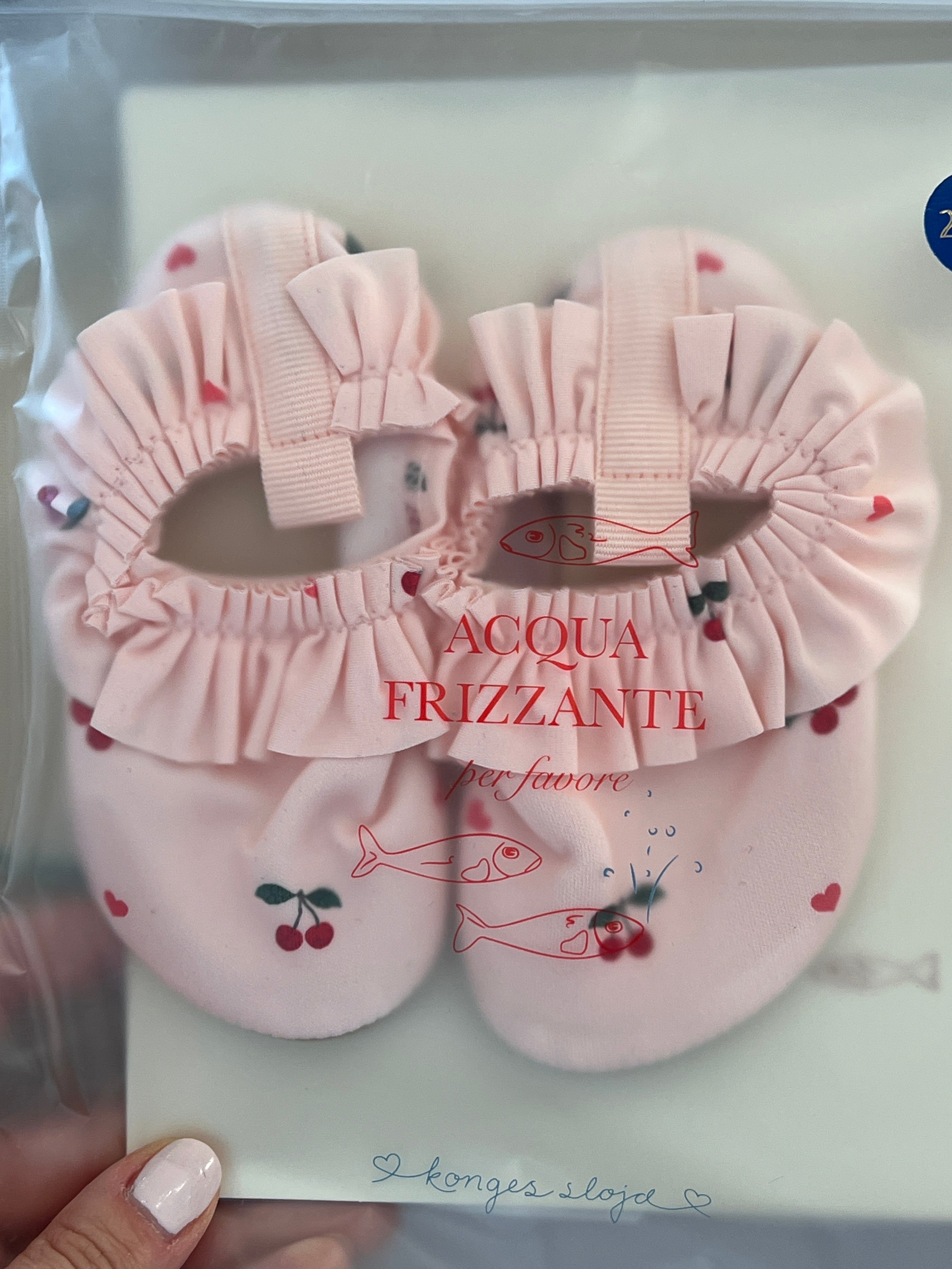 (KS105472) Merle Frill Swim shoes - Cherry coeur rose - MintMouse (Unicorner Concept Store)