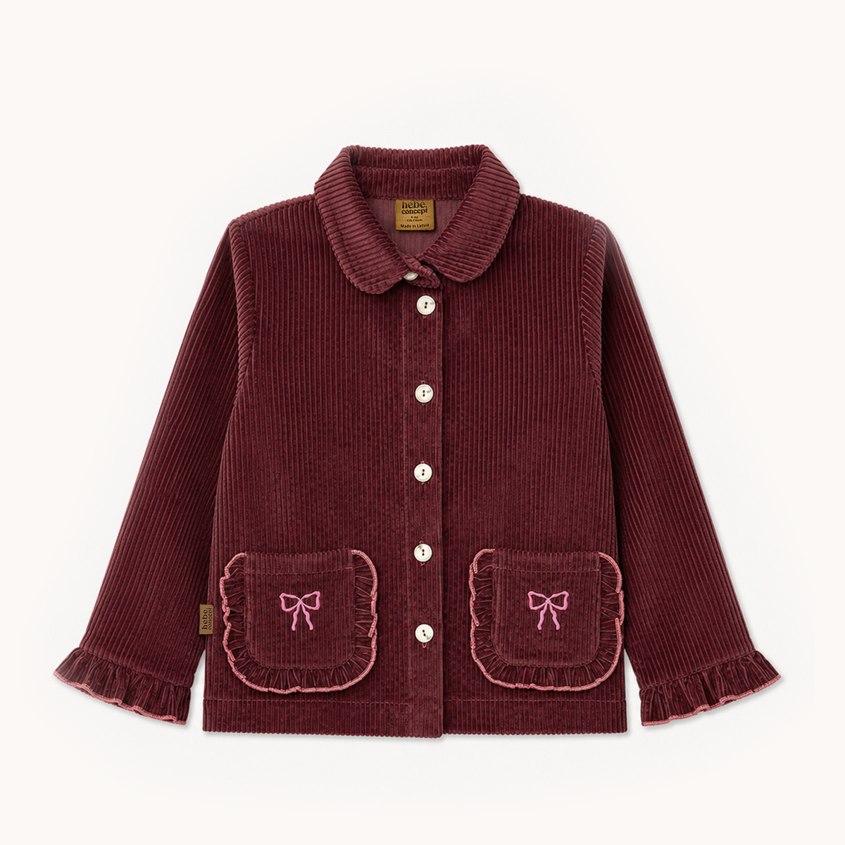 (0399_F26007) Cotton Jacket – Burgundy - MintMouse (Unicorner Concept Store)