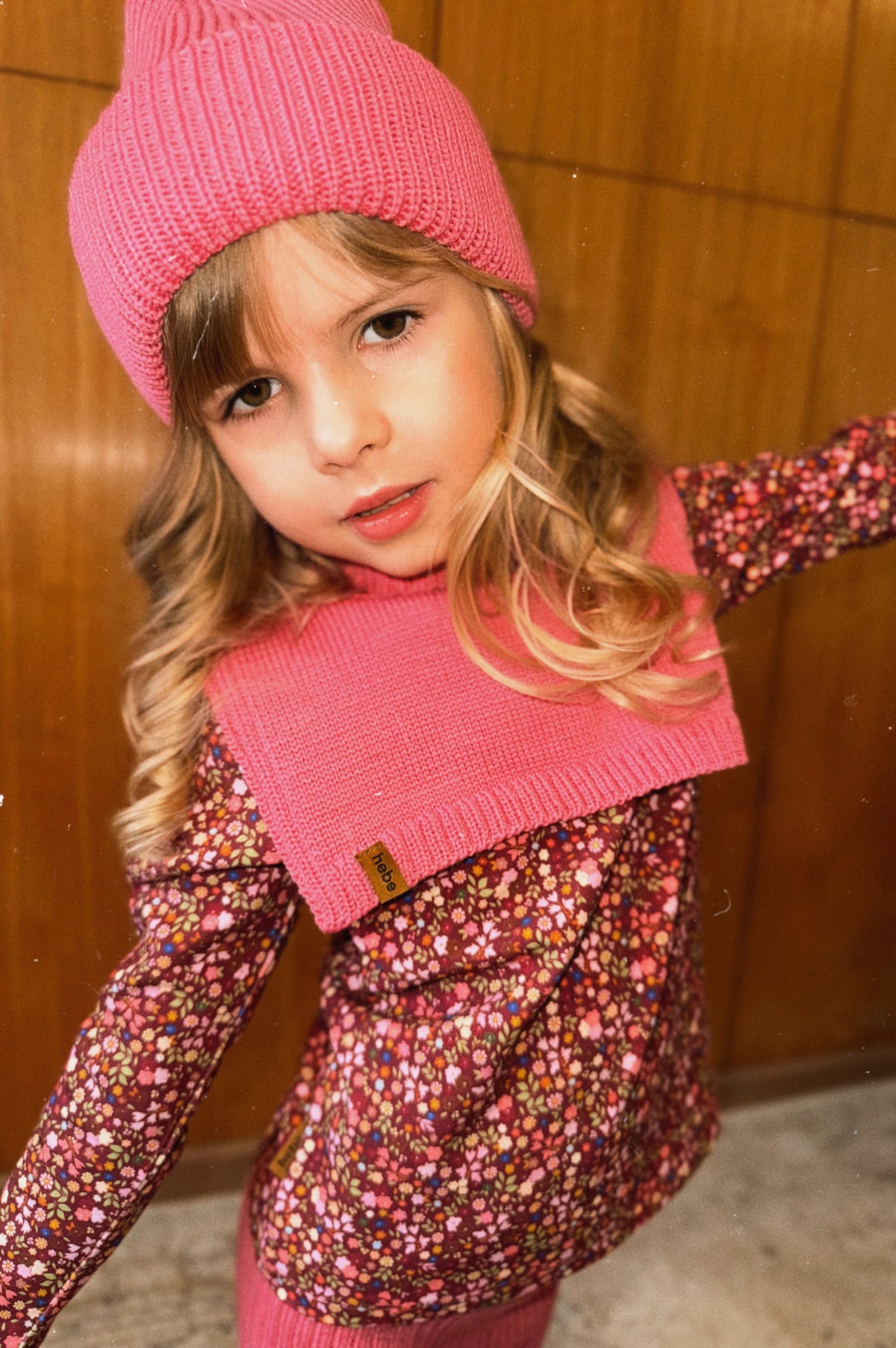 (4444_F26035) Merino Wool Neck Warmer – Pink - MintMouse (Unicorner Concept Store)