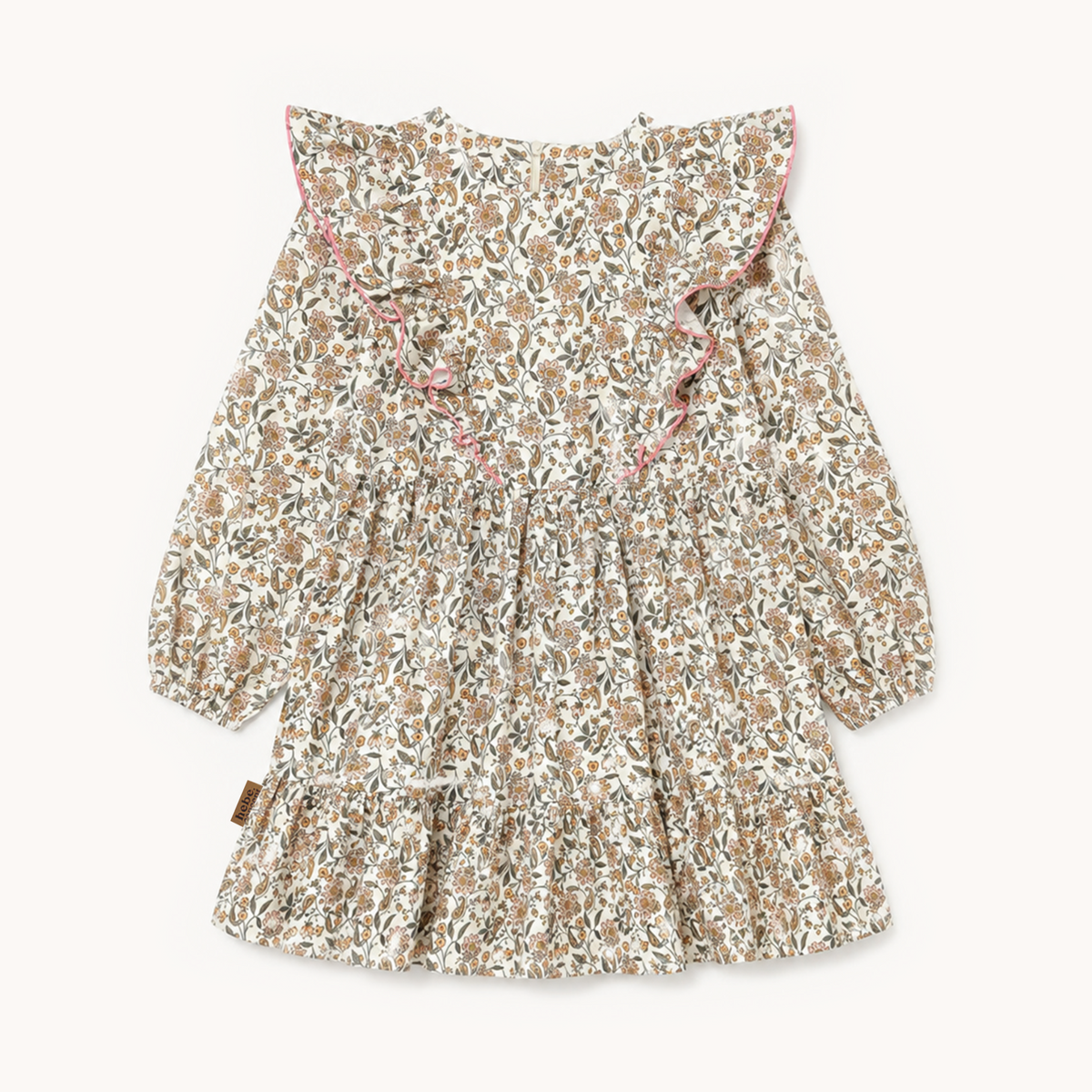 (0408_F26052) Floral Cotton Dress with Ruffles - MintMouse (Unicorner Concept Store)