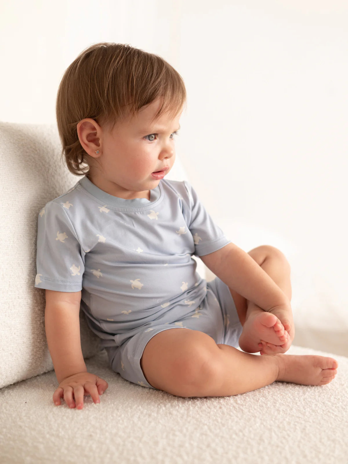 PJ064 Short Sea Turtles Bamboo Two-pieces Set - MintMouse (Unicorner Concept Store)