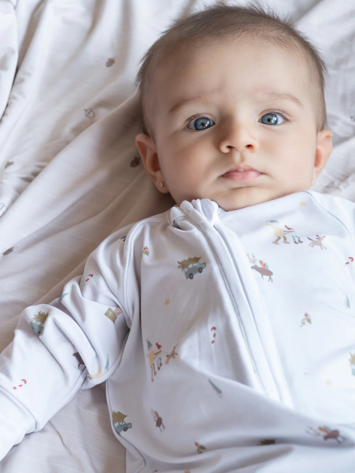 Winter Village Bamboo Zippy Romper - MintMouse (Unicorner Concept Store)