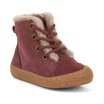 (G2110110-1/ G2110125-1) Children's Water-repellent Ankle Boots - MINI SUEDE - Bordeaux