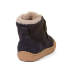 (G2110126-4 / G2110141-4) Children's Water-repellent Ankle Boots - MINNI SUEDE VELCRO Dark Blue