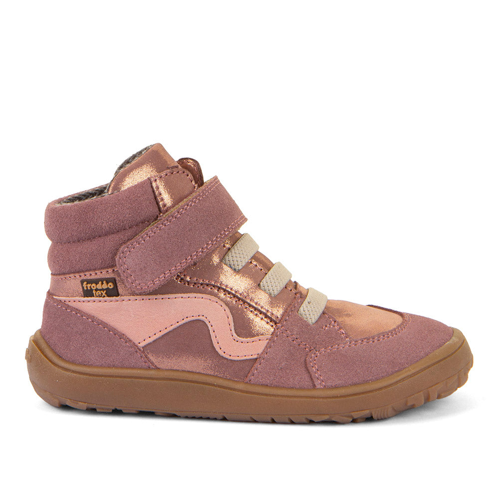 Froddo Children's Ankle Boots - BAREFOOT TEX GO PINK