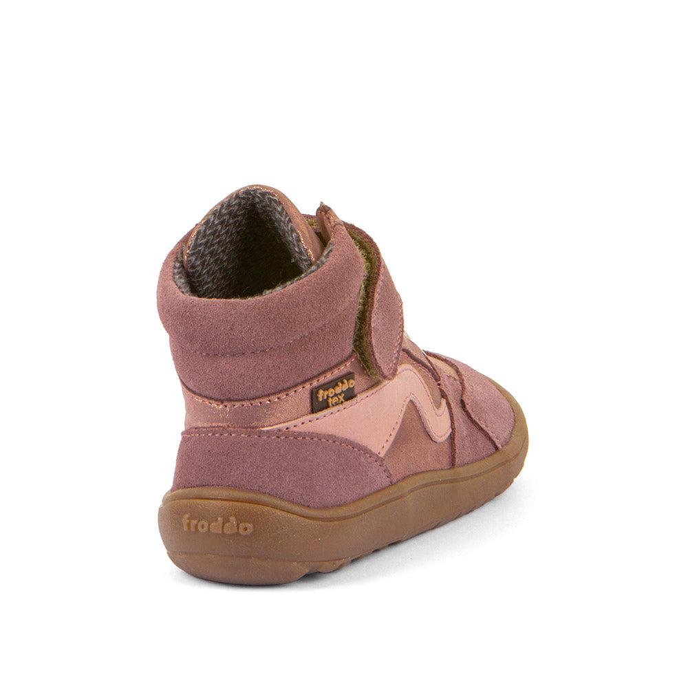 Froddo Children's Ankle Boots - BAREFOOT TEX GO PINK