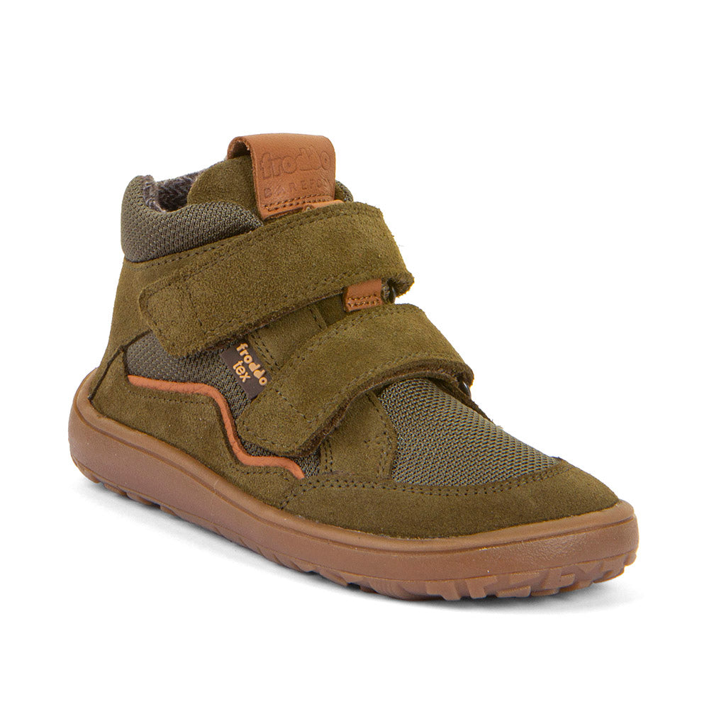 Froddo Children's Ankle Boots Olive- BAREFOOT TEX AUTUMN (G3110266-1)