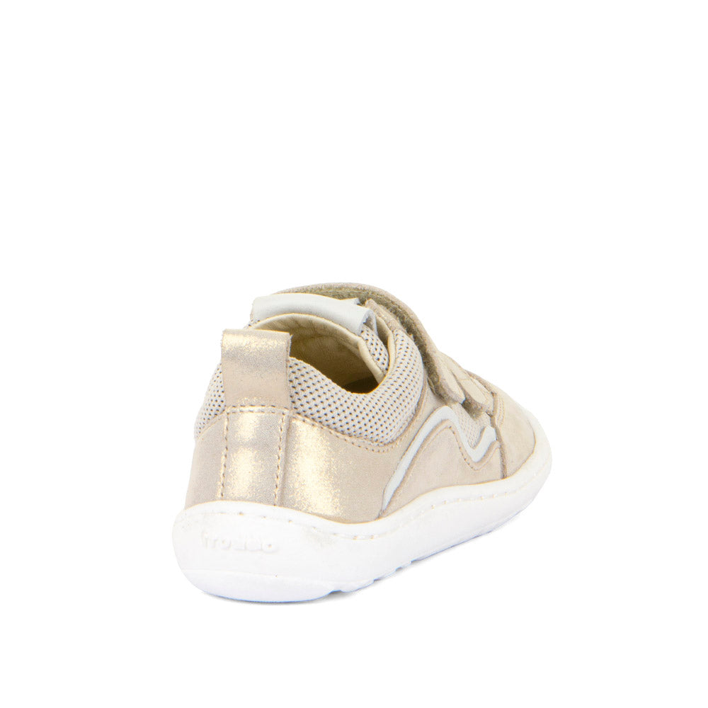 (G3130260-19) Froddo Barefoot Base Low trainers - Gold Shine