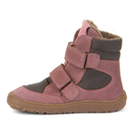 (G3160205-7 / G3160233-6) Froddo Barefoot TEX Winter shoes - Grey/Pink