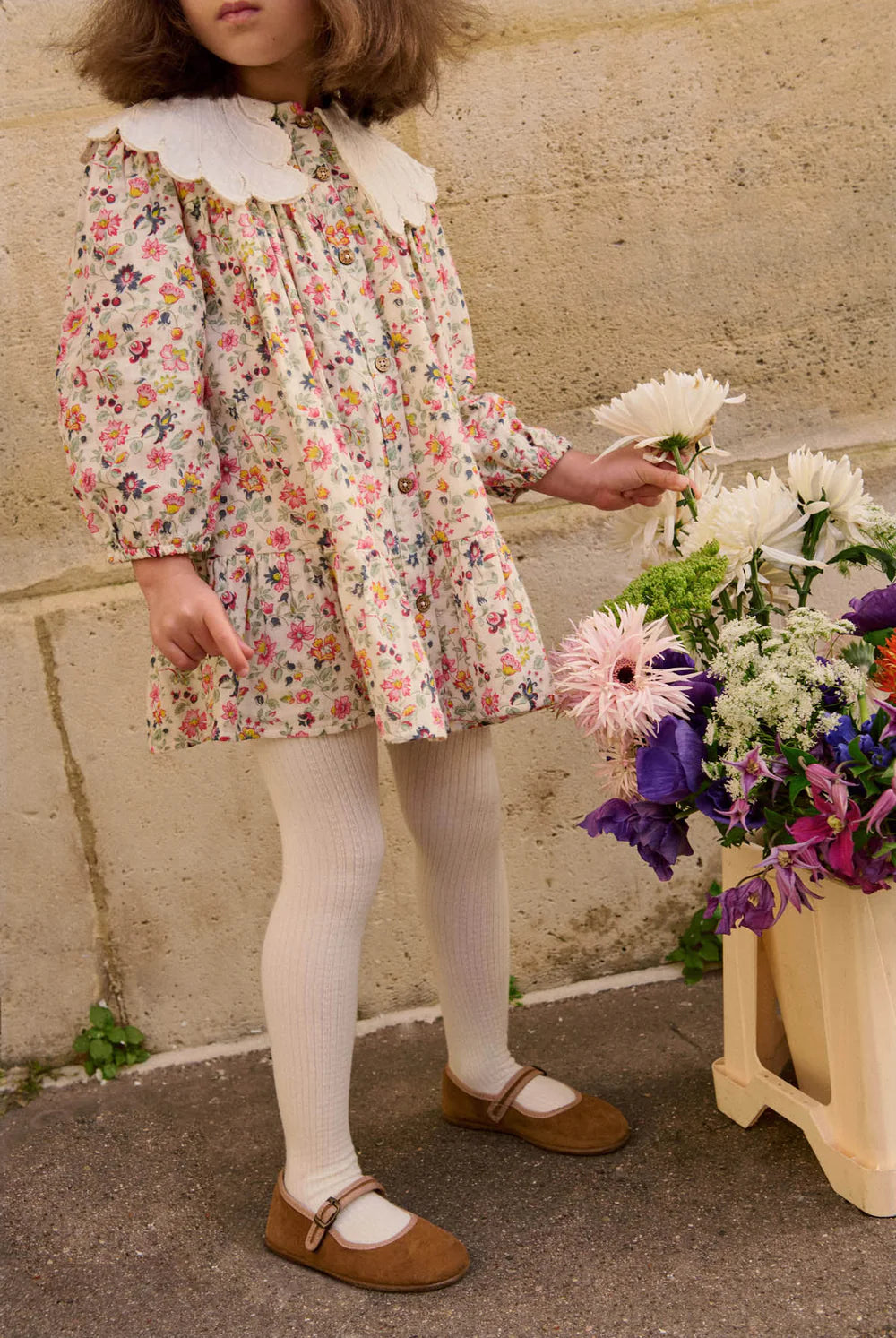 Dress Heidi - Cream Wild Flowers - MintMouse (Unicorner Concept Store)