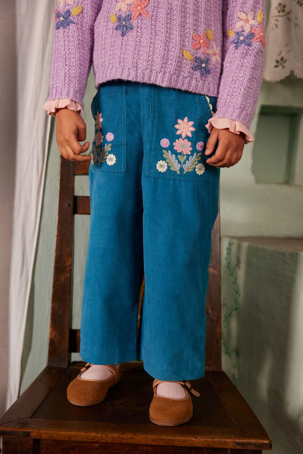 Pants Floralia - Blue