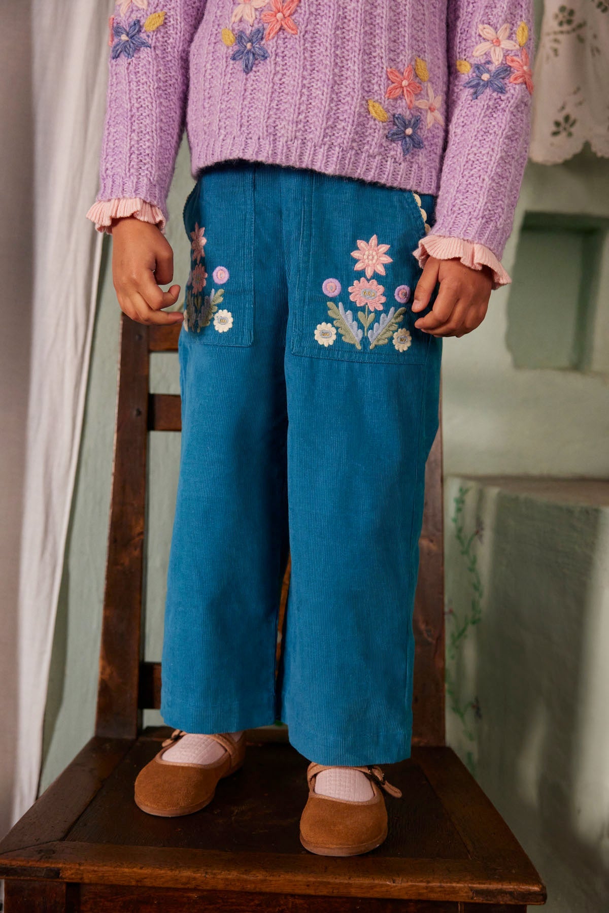 Pants Floralia - Blue