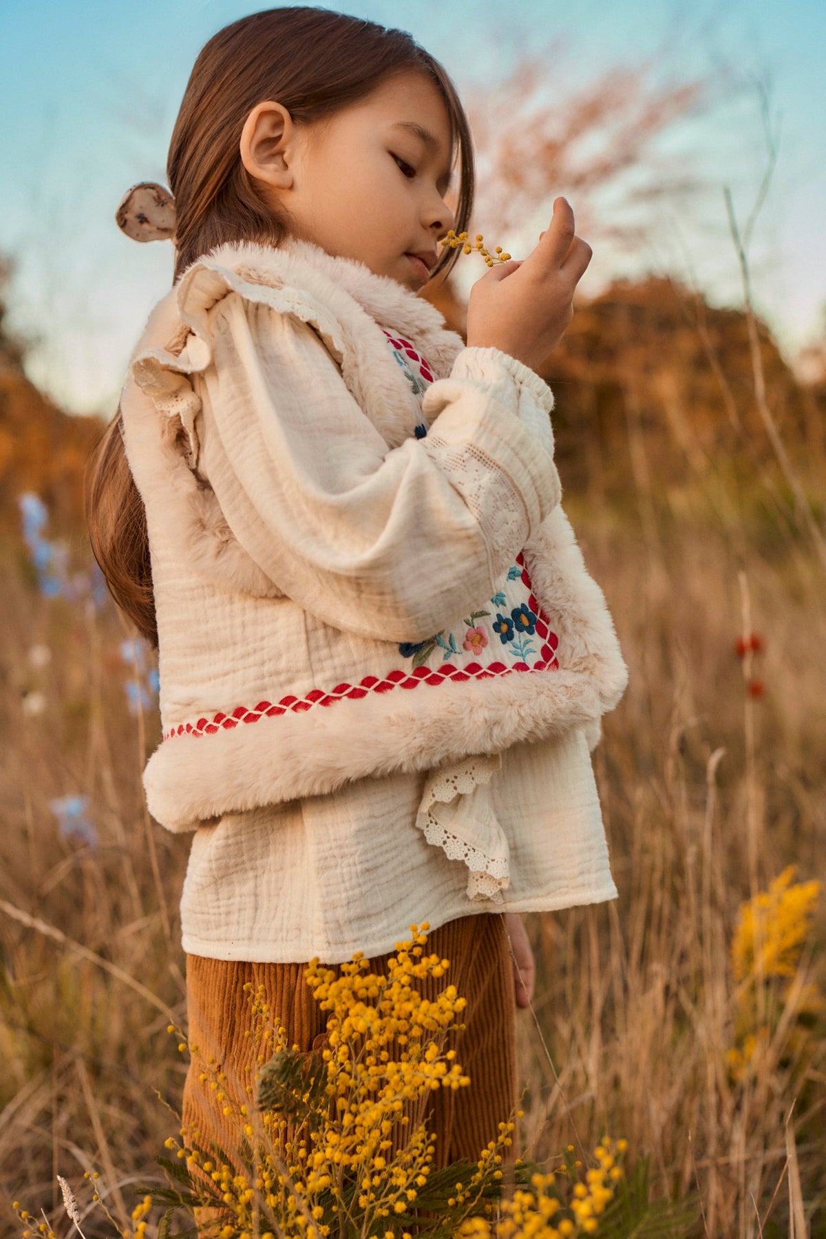 Sleeveless Jacket Librana - Cream