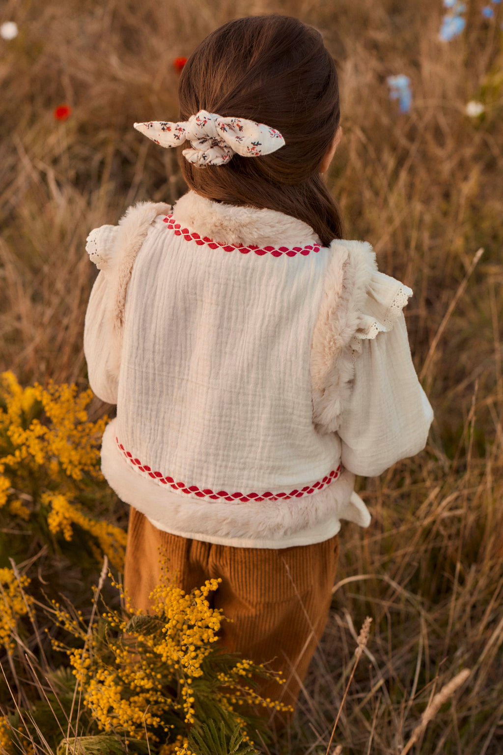 Sleeveless Jacket Librana - Cream