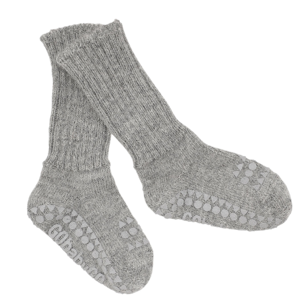 Non-Slip Grip Socks-Alpaca Grey Melange - MintMouse (Unicorner Concept Store)
