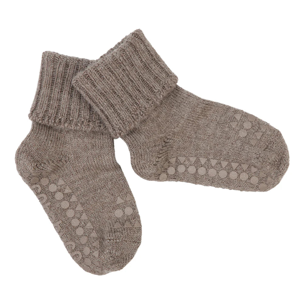 Non-Slip Grip Socks-Alpaca Walnut - MintMouse (Unicorner Concept Store)