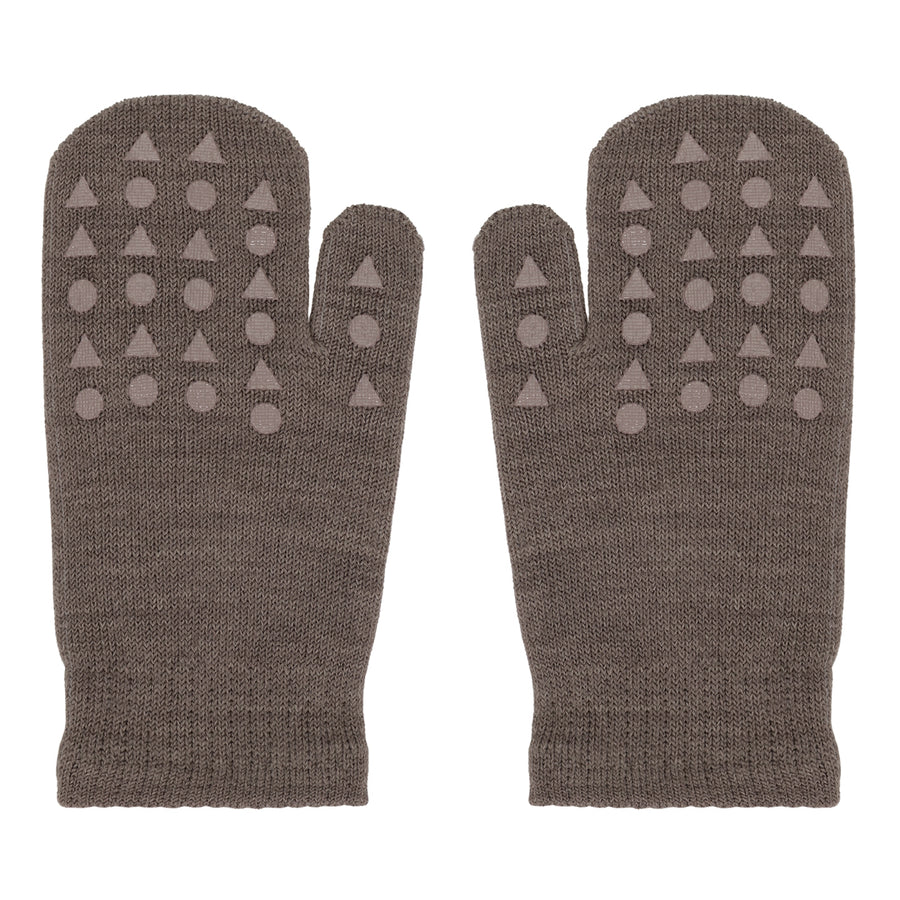 Mittens Merino Wool - Brown Melange - MintMouse (Unicorner Concept Store)