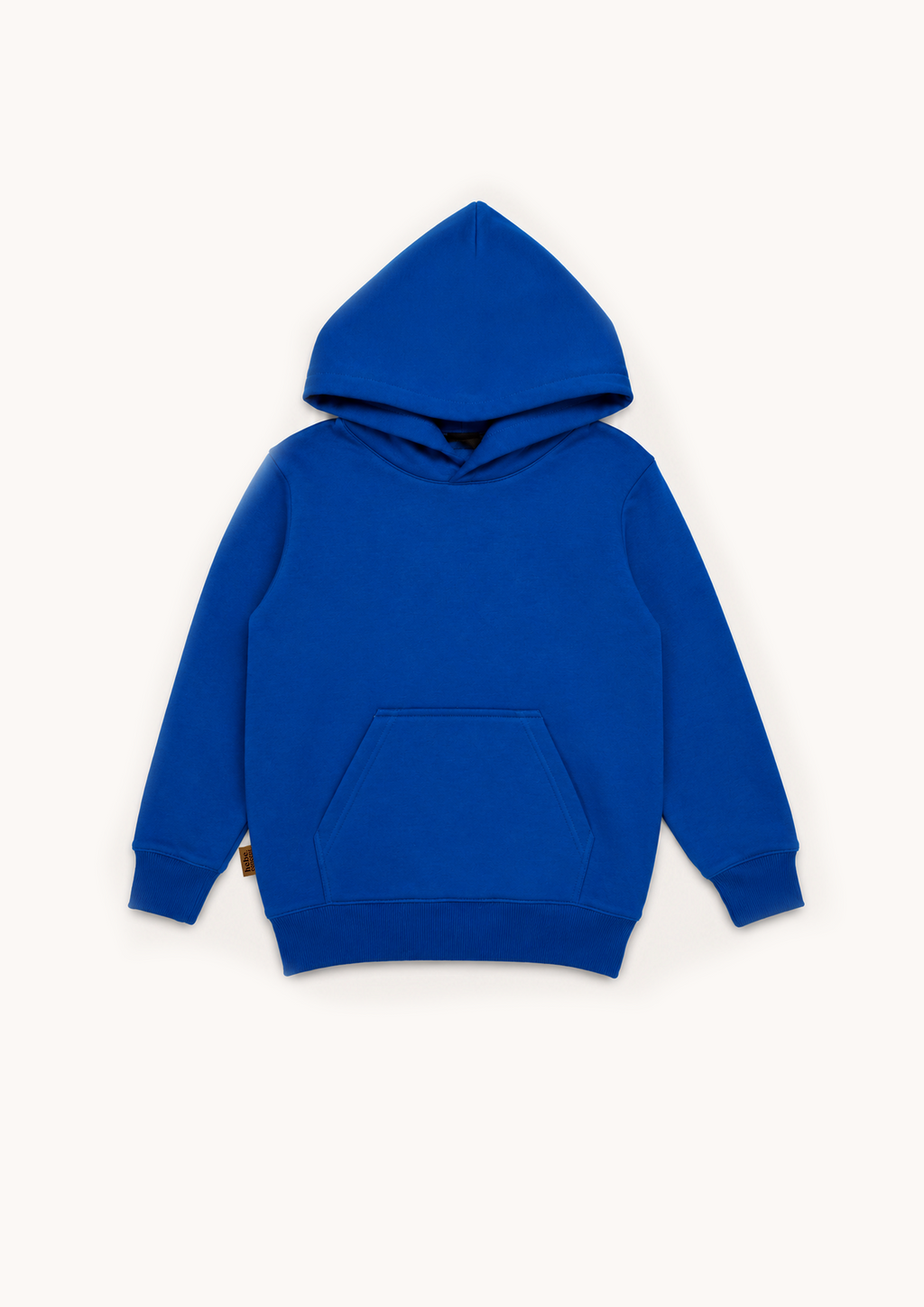 (0130_F26143) Hoodie with Back Print – Royal Blue — official HEBE image 1