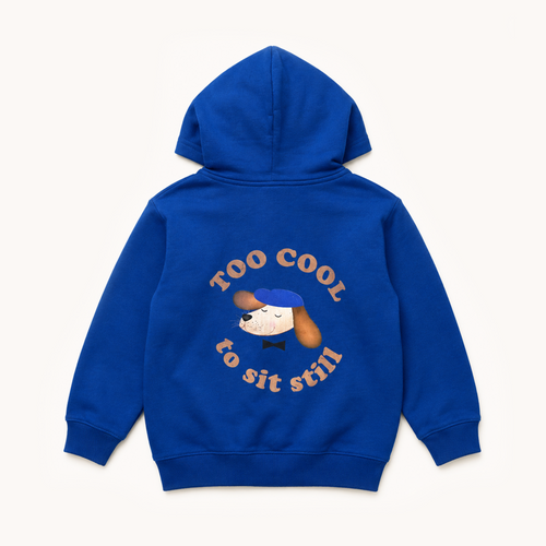 (0130_F26143) Hoodie with Back Print – Royal Blue — official HEBE image 2