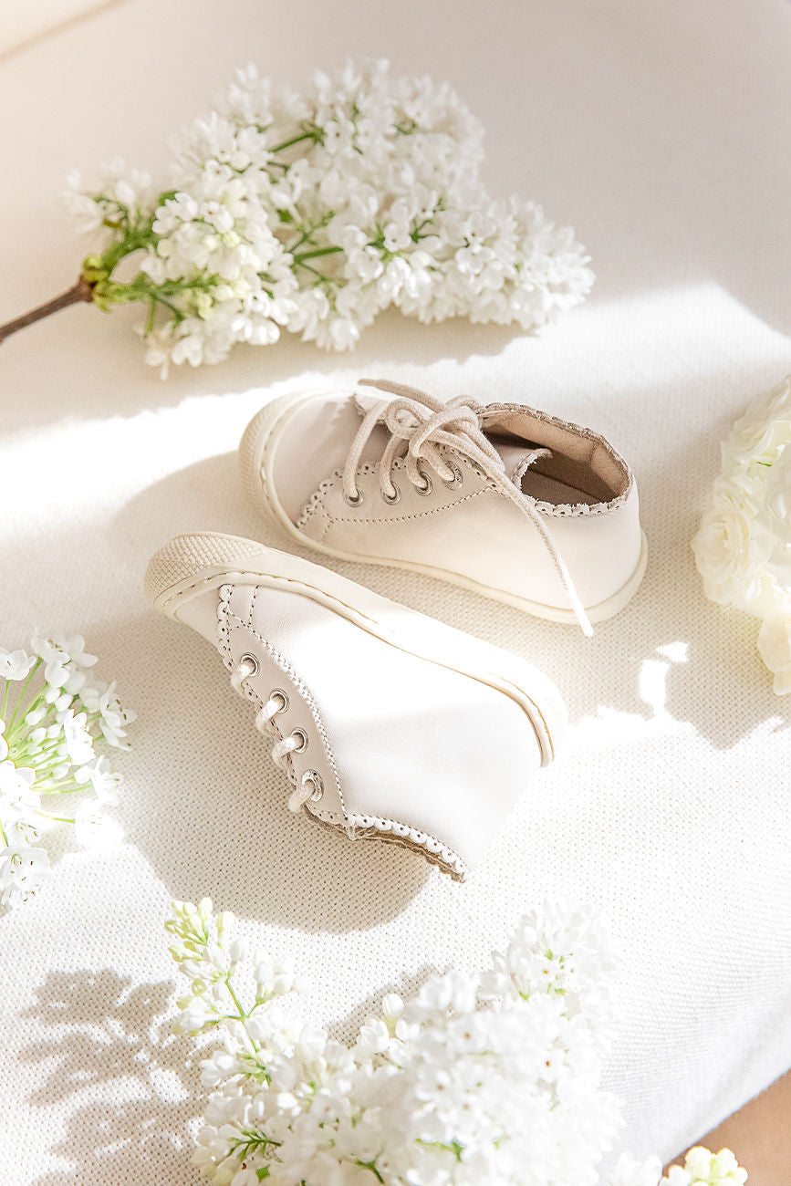 Naturino Cottins Nappa Spazz - Bone Milk Milk Lace Glitter - MintMouse (Unicorner Concept Store)