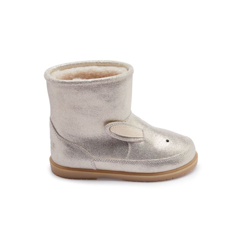 Xelly Boots | Bunny | Silver Metallic Leather (2031701)