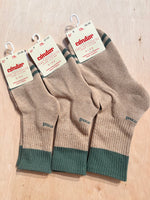 Retro sport short socks with terry sole NOUGAT