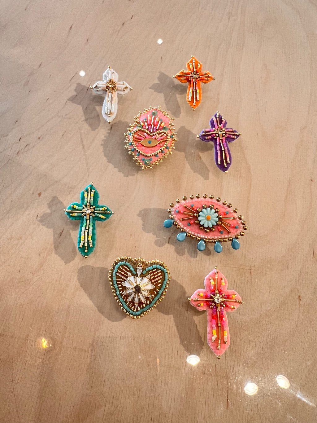BROCHES HEART & CROSS - MintMouse (Unicorner Concept Store)