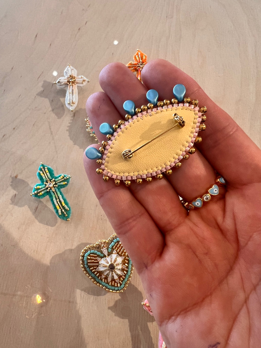 BROCHES HEART & CROSS - MintMouse (Unicorner Concept Store)