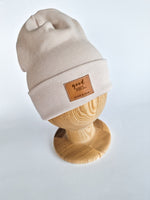 Winter beanie folded Nude