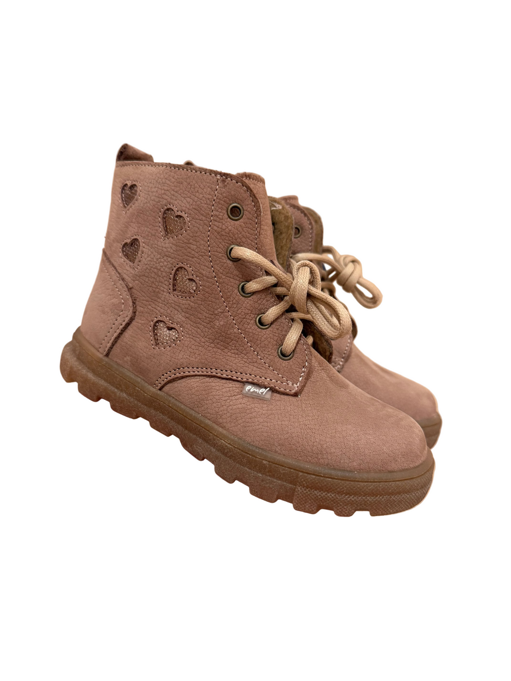 (EY2851A) Emel Polar-lined Kids Ankle Boots