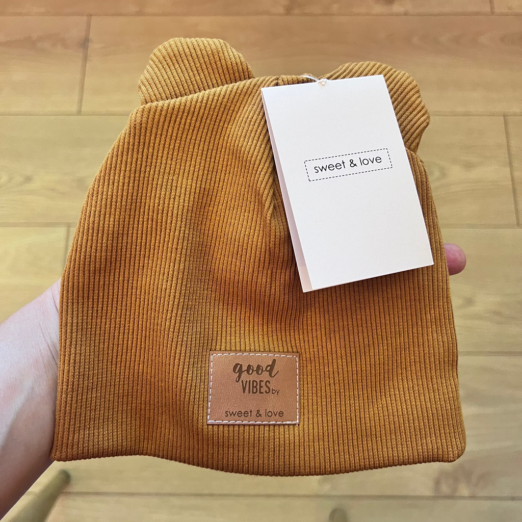 Bear beanie deep yellow - MintMouse (Unicorner Concept Store)