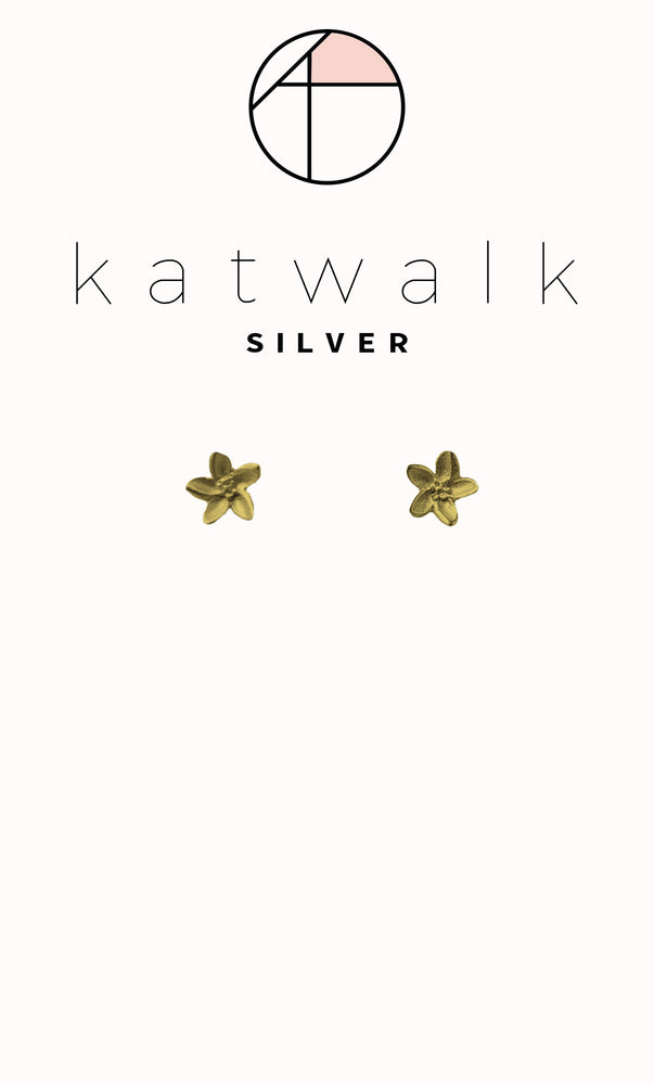 Earrings Flower gold