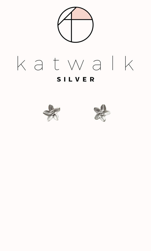 Earrings Flower Silver