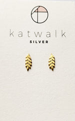 Earrings Leaf Gold