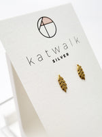 Earrings Leaf Gold
