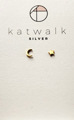Earrings Star Moon gold