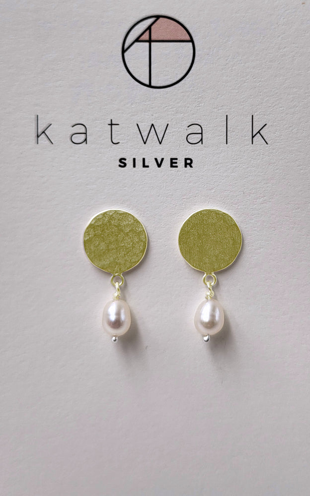 Earrings Round Pearl Gold 1 pearl