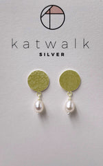 Earrings Round Pearl Gold 1 pearl