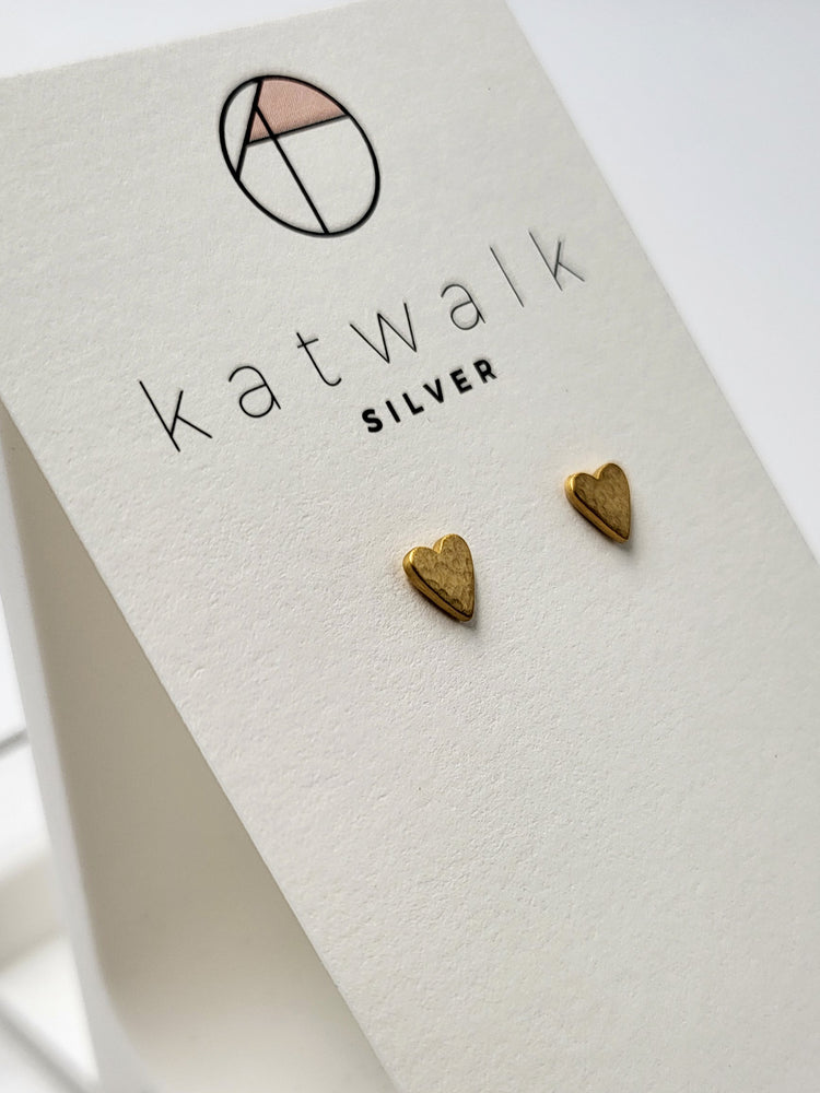 Earrings heart gold