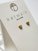 Earrings heart gold
