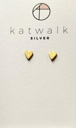 Earrings heart gold