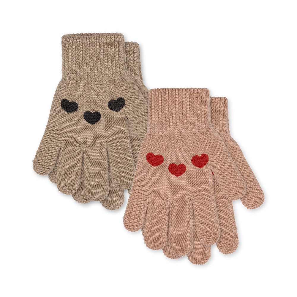 Christmas 2 pack Gloves - Hearts