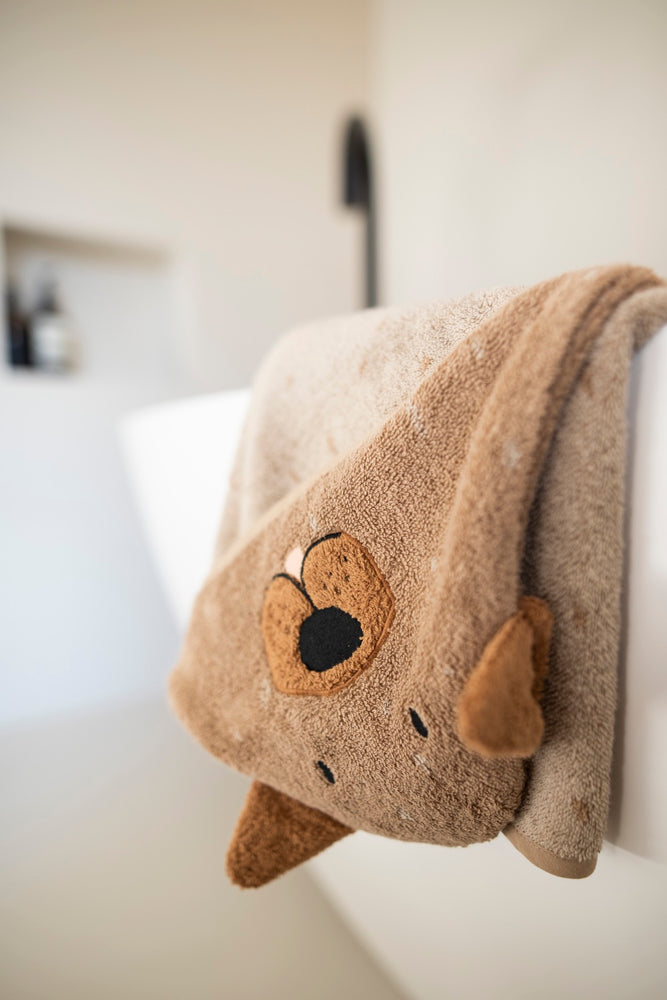 (11-443) Hooded Towel 75x75 cm Mr. Dog