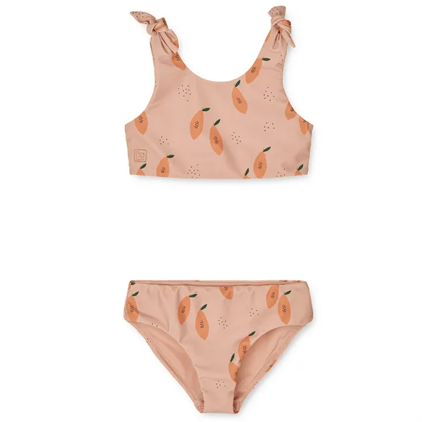 (LW17595) Liewood Bow Bikini Set / Papaya Pale Tuscany