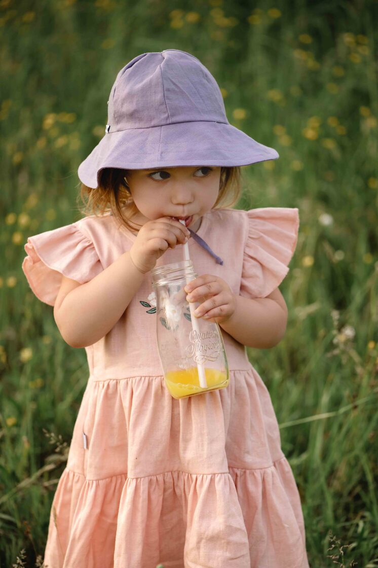 Linen Sun Hat - Violet - MintMouse (Unicorner Concept Store)