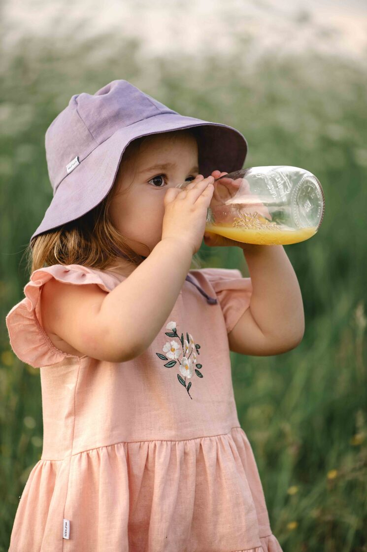 Linen Sun Hat - Violet - MintMouse (Unicorner Concept Store)
