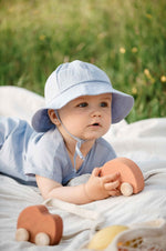 Linen Sun Hat - Light Blue - MintMouse (Unicorner Concept Store)